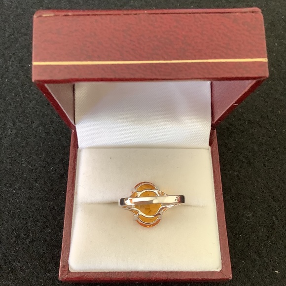 NEW 925 sterling silver citrine ring. - Picture 4 of 5